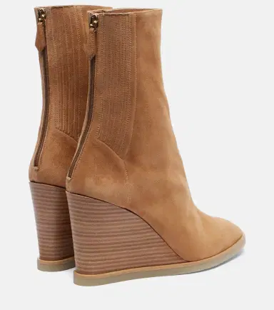 Aquazzura Saint Honoré 85 suede wedge ankle boots | Thumbnail 4 Aquazzura Saint Honoré 85 suede wedge ankle boots | Thumbnail 4