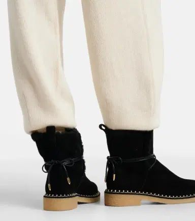 Aquazzura Megeve shearling-trimmed suede ankle boots | Thumbnail 5 Aquazzura Megeve shearling-trimmed suede ankle boots | Thumbnail 5