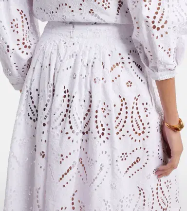 Etro Broderie anglaise cotton-blend midi skirt | Thumbnail 5 Etro Broderie anglaise cotton-blend midi skirt | Thumbnail 5