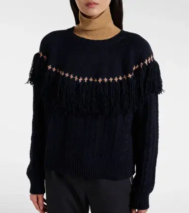 The Upside Clara fringed wool and cotton sweater | Thumbnail 4 The Upside Clara fringed wool and cotton sweater | Thumbnail 4
