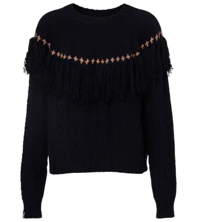 The Upside Clara fringed wool and cotton sweater | Thumbnail 1 The Upside Clara fringed wool and cotton sweater | Thumbnail 1