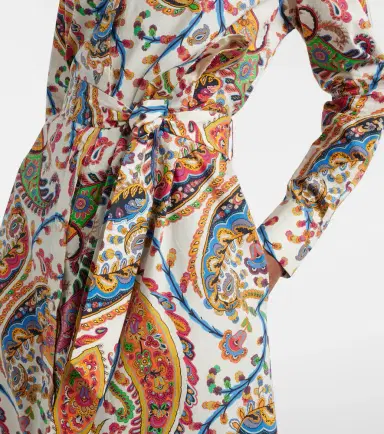 Etro Paisley cotton wrap dress | Thumbnail 2 Etro Paisley cotton wrap dress | Thumbnail 2