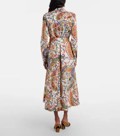 Etro Paisley cotton wrap dress | Thumbnail 3 Etro Paisley cotton wrap dress | Thumbnail 3