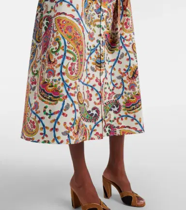 Etro Paisley cotton wrap dress | Thumbnail 4 Etro Paisley cotton wrap dress | Thumbnail 4