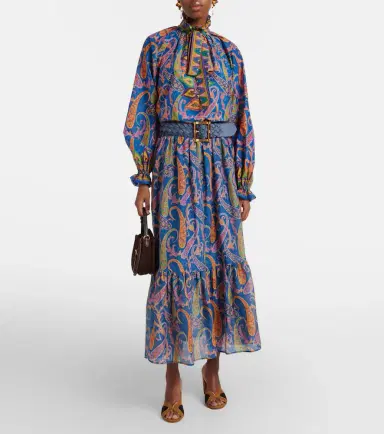 Etro Paisley cotton and silk maxi skirt | Thumbnail 2 Etro Paisley cotton and silk maxi skirt | Thumbnail 2