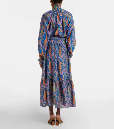 Etro Paisley cotton and silk maxi skirt | Thumbnail 3 Etro Paisley cotton and silk maxi skirt | Thumbnail 3