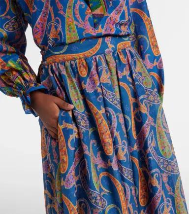 Etro Paisley cotton and silk maxi skirt | Thumbnail 4 Etro Paisley cotton and silk maxi skirt | Thumbnail 4