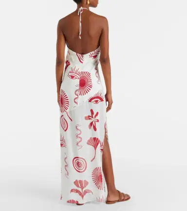 Cala de la Cruz Accasia checked embellished maxi dress | Thumbnail 3 Cala de la Cruz Accasia checked embellished maxi dress | Thumbnail 3