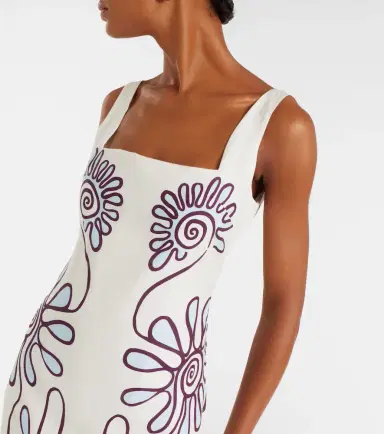 Cala de la Cruz Amaranta printed linen midi dress | Thumbnail 4 Cala de la Cruz Amaranta printed linen midi dress | Thumbnail 4