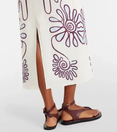 Cala de la Cruz Amaranta printed linen midi dress | Thumbnail 5 Cala de la Cruz Amaranta printed linen midi dress | Thumbnail 5