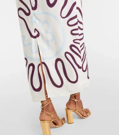 Cala de la Cruz Clara cutout printed linen maxi dress | Thumbnail 6 Cala de la Cruz Clara cutout printed linen maxi dress | Thumbnail 6