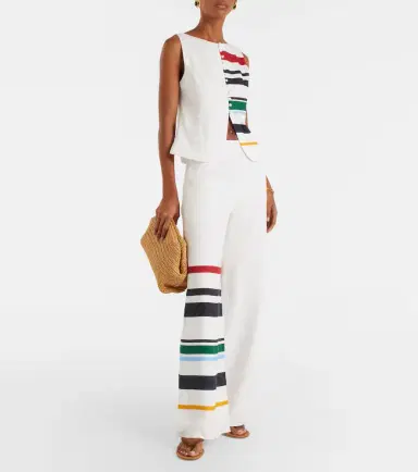 Cala de la Cruz Toya striped linen wide-leg pants | Thumbnail 3 Cala de la Cruz Toya striped linen wide-leg pants | Thumbnail 3