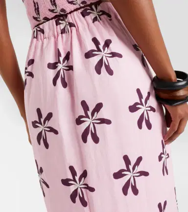 Cala de la Cruz Magda floral linen maxi skirt | Thumbnail 2 Cala de la Cruz Magda floral linen maxi skirt | Thumbnail 2