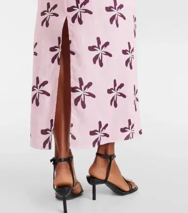 Cala de la Cruz Magda floral linen maxi skirt | Thumbnail 3 Cala de la Cruz Magda floral linen maxi skirt | Thumbnail 3