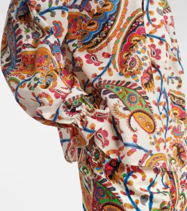 Etro Printed cotton and silk blouse | Thumbnail 4 Etro Printed cotton and silk blouse | Thumbnail 4