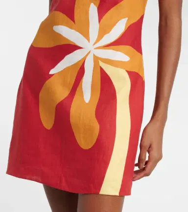 Cala de la Cruz Siela floral linen minidress | Thumbnail 2 Cala de la Cruz Siela floral linen minidress | Thumbnail 2