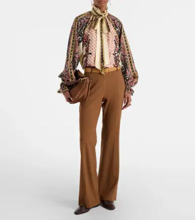Etro Printed silk twill blouse | Thumbnail 2 Etro Printed silk twill blouse | Thumbnail 2
