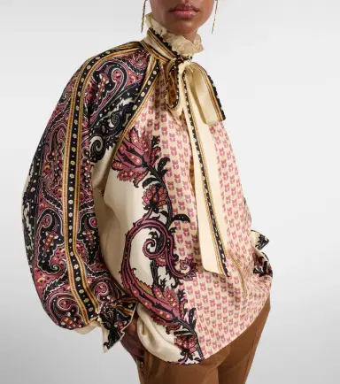 Etro Printed silk twill blouse | Thumbnail 3 Etro Printed silk twill blouse | Thumbnail 3