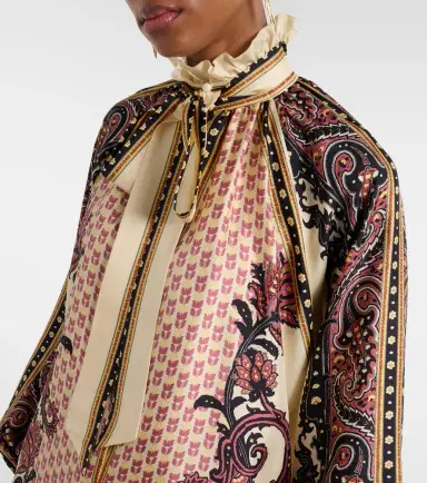 Etro Printed silk twill blouse | Thumbnail 5 Etro Printed silk twill blouse | Thumbnail 5