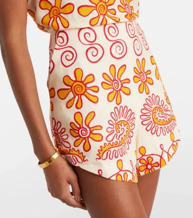 Cala de la Cruz Bahamas printed linen shorts | Thumbnail 2 Cala de la Cruz Bahamas printed linen shorts | Thumbnail 2