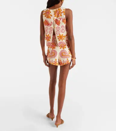 Cala de la Cruz Bahamas printed linen shorts | Thumbnail 5 Cala de la Cruz Bahamas printed linen shorts | Thumbnail 5