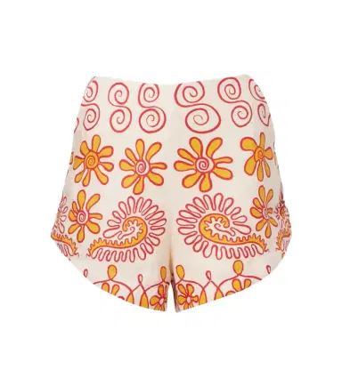 Cala de la Cruz Bahamas printed linen shorts | Thumbnail 1 Cala de la Cruz Bahamas printed linen shorts | Thumbnail 1
