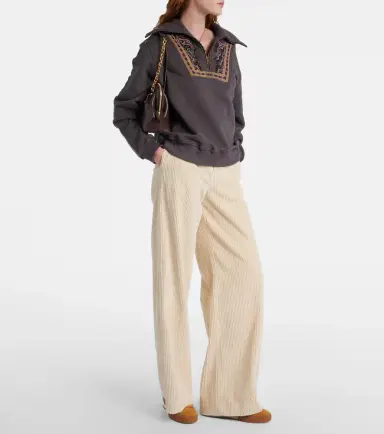 Etro Printed cotton half-zip sweatshirt | Thumbnail 4 Etro Printed cotton half-zip sweatshirt | Thumbnail 4