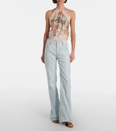 Etro Pegaso embroidered flared jeans | Thumbnail 4 Etro Pegaso embroidered flared jeans | Thumbnail 4