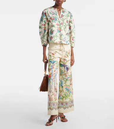 Etro Belted printed wide-leg jeans | Thumbnail 2 Etro Belted printed wide-leg jeans | Thumbnail 2