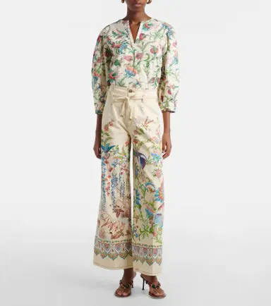 Etro Belted printed wide-leg jeans | Thumbnail 5 Etro Belted printed wide-leg jeans | Thumbnail 5
