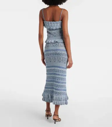 Etro Crochet ruffled cotton midi skirt | Thumbnail 5 Etro Crochet ruffled cotton midi skirt | Thumbnail 5