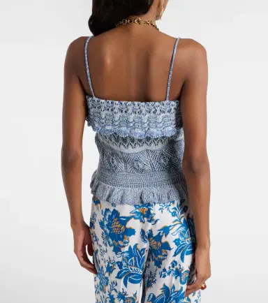 Etro Knitted cotton crop top | Thumbnail 3 Etro Knitted cotton crop top | Thumbnail 3