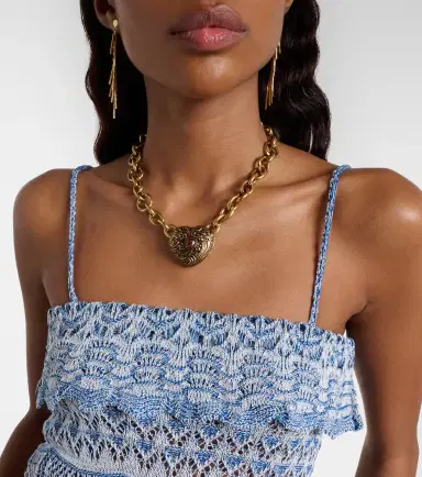 Etro Knitted cotton crop top | Thumbnail 4 Etro Knitted cotton crop top | Thumbnail 4
