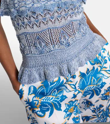 Etro Knitted cotton crop top | Thumbnail 6 Etro Knitted cotton crop top | Thumbnail 6
