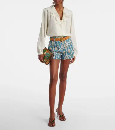 Etro Paisley denim shorts | Thumbnail 2 Etro Paisley denim shorts | Thumbnail 2