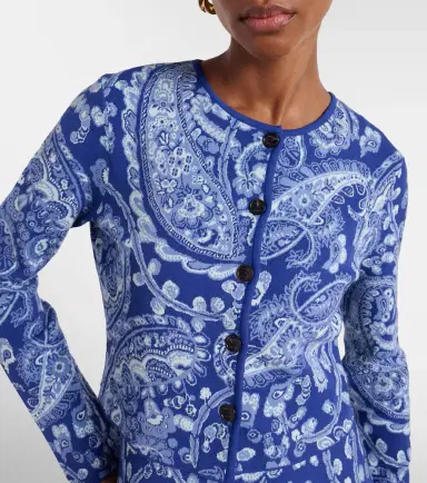 Etro Paisley cropped jacquard cardigan | Thumbnail 2 Etro Paisley cropped jacquard cardigan | Thumbnail 2