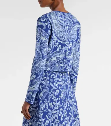 Etro Paisley cropped jacquard cardigan | Thumbnail 4 Etro Paisley cropped jacquard cardigan | Thumbnail 4