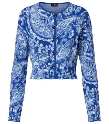 Etro Paisley cropped jacquard cardigan | Thumbnail 1 Etro Paisley cropped jacquard cardigan | Thumbnail 1