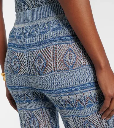 Etro Crochet cotton flared pants | Thumbnail 2 Etro Crochet cotton flared pants | Thumbnail 2
