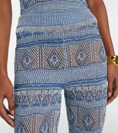 Etro Crochet cotton flared pants | Thumbnail 4 Etro Crochet cotton flared pants | Thumbnail 4