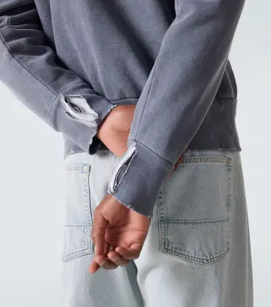 Our Legacy Relic distressed cotton jersey hoodie | Thumbnail 4 Our Legacy Relic distressed cotton jersey hoodie | Thumbnail 4