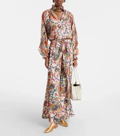 Etro Paisley pleated palazzo pants | Thumbnail 2 Etro Paisley pleated palazzo pants | Thumbnail 2