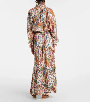 Etro Paisley pleated palazzo pants | Thumbnail 3 Etro Paisley pleated palazzo pants | Thumbnail 3