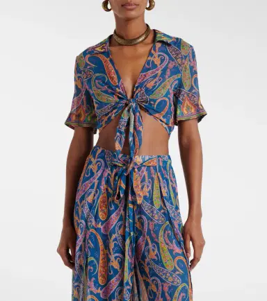 Etro Paisley crop top | Thumbnail 3 Etro Paisley crop top | Thumbnail 3