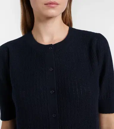 Frame Ladder pointelle cashmere cardigan | Thumbnail 3 Frame Ladder pointelle cashmere cardigan | Thumbnail 3