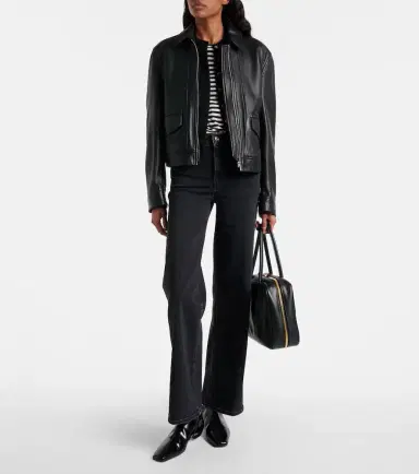 Frame Le Slim Palazzo high-rise wide-leg jeans | Thumbnail 4 Frame Le Slim Palazzo high-rise wide-leg jeans | Thumbnail 4