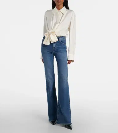 Frame Icon Long mid-rise flared jeans | Thumbnail 3 Frame Icon Long mid-rise flared jeans | Thumbnail 3
