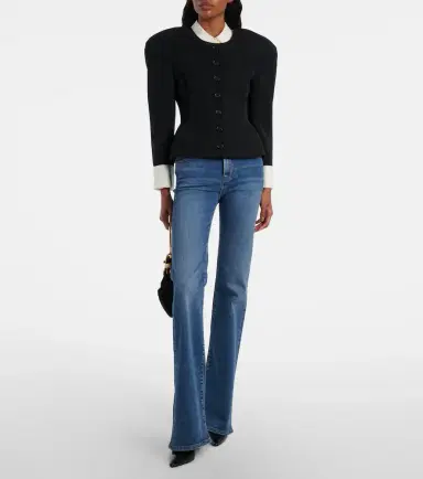 Frame Icon Long mid-rise flared jeans | Thumbnail 4 Frame Icon Long mid-rise flared jeans | Thumbnail 4