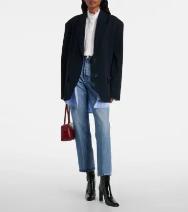 Frame Vertical Crop straight jeans | Thumbnail 6 Frame Vertical Crop straight jeans | Thumbnail 6