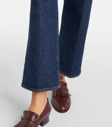Frame Cropped high-rise wide-leg jeans | Thumbnail 4 Frame Cropped high-rise wide-leg jeans | Thumbnail 4